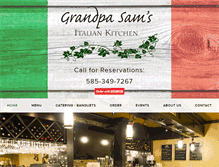 Tablet Screenshot of grandpasamsitaliankitchen.com